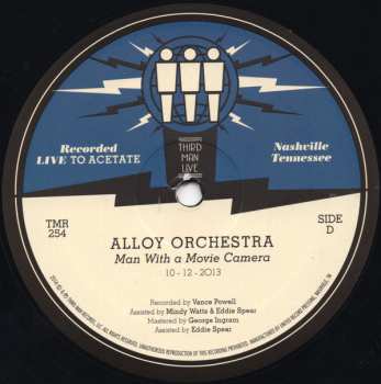 2LP Alloy Orchestra: Man With The Movie Camera 10-12-2013