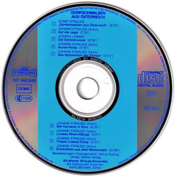 CD Alt-Wiener Strauss-Ensemble: Dorfschwalben Aus Österreich