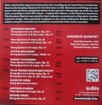 6CD/Set di cofanetti Amadeus-Quartett: The RIAS Recordings, Vol. V - Romanitcism