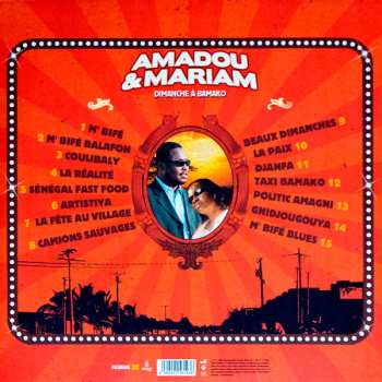 2LP/CD Amadou & Mariam: Dimanche À Bamako CLR