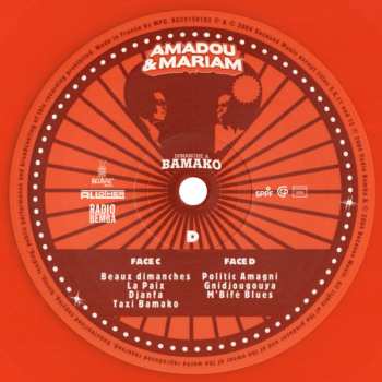 2LP/CD Amadou & Mariam: Dimanche À Bamako CLR