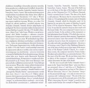 CD La Tempesta: Missa In C, Missa Ex D