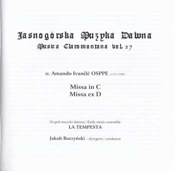 CD La Tempesta: Missa In C, Missa Ex D