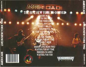CD Americade: Live In New York 1982 LTD