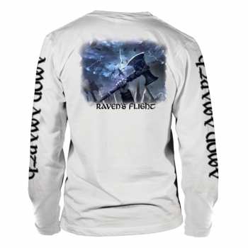 Merce Amon Amarth: Tričko S Dlouhým Rukávem Raven's Flight (white) M