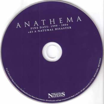 3CD/DVD Anathema: Fine Days: 1999 - 2004