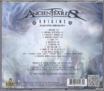 CD Ancient Bards: Origine (The Black Crystal Sword Saga Part 2)