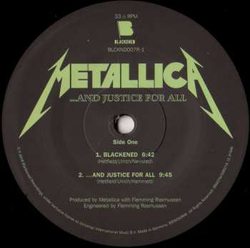 2LP Metallica: ...And Justice For All