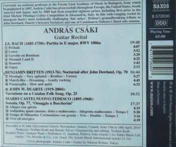CD András Csáki: Guitar Recital