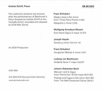 CD András Schiff: Encores After Beethoven