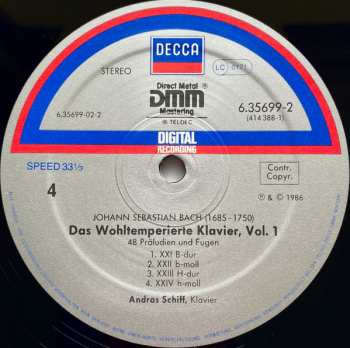 CD Johann Sebastian Bach: J.s. Bach: Das Wohltemperierte Clavier