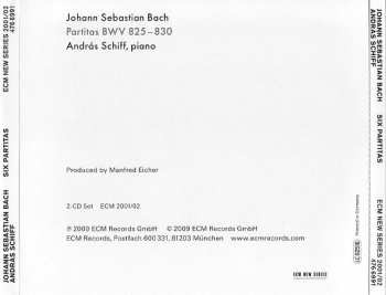 2CD Johann Sebastian Bach: Six Partitas