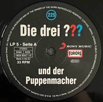 5LP/Set di cofanetti André Marx: Die Drei ??? 225 - Und Der Puppenmacher CLR | LTD