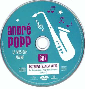 6CD/Set di cofanetti André Popp: La Musique M'Aime (Œuvres Choisies)