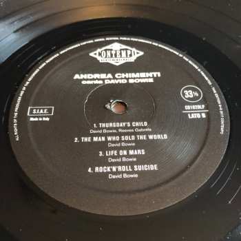 2LP Andrea Chimenti: Canta David Bowie