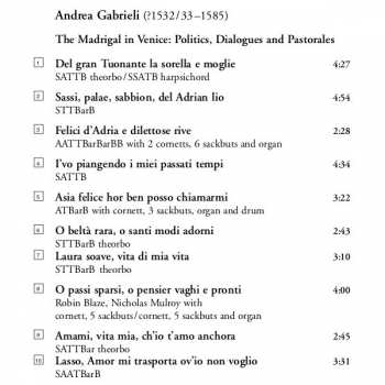 CD Andrea Gabrieli: The Madrigal In Venice: Politics, Dialogues And Pastorales