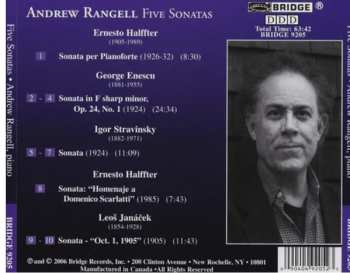 CD Andrew Rangell: 5 Sonatas 