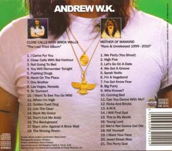 2CD/Set di cofanetti Andrew W.K.: Close Calls With Brick Walls & Mother Of Mankind