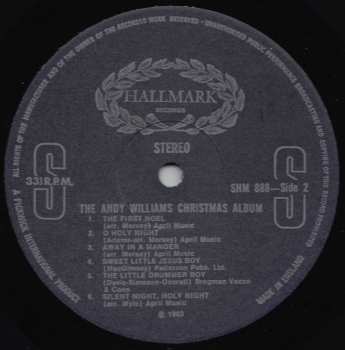 LP Andy Williams: The Andy Williams Christmas Album