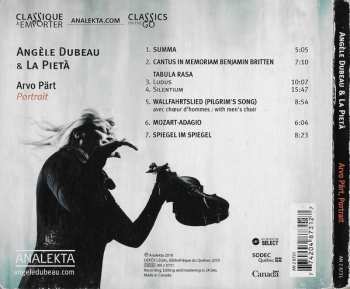 CD Angèle Dubeau: Arvo Pärt, Portrait
