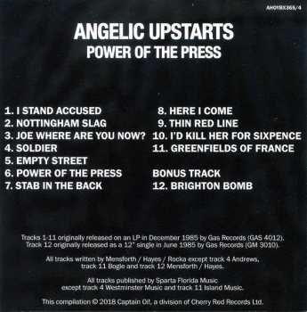 6CD/Set di cofanetti Angelic Upstarts: The Albums 1983 - 91