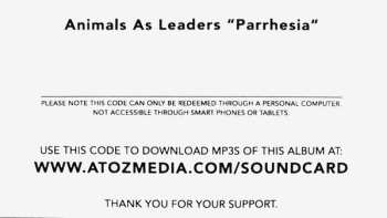 LP Animals As Leaders: Parrhesia CLR | LTD