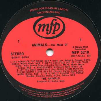 LP The Animals: The Most Of