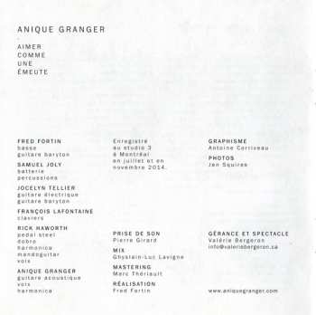 CD Anique Granger: Aimer Comme Une Emeute