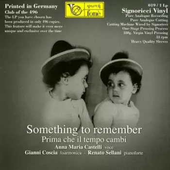 Gianni Coscia: Something To Remember 'Prima Che Il Tempo Cambi'