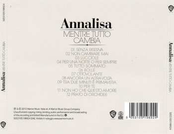 CD Annalisa Scarrone: Mentre Tutto Cambia