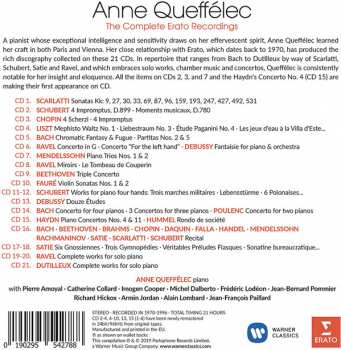 21CD/Set di cofanetti Anne Queffélec: The Complete Erato Recordings
