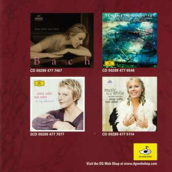CD Anne Sofie Von Otter: Ombre De Mon Amant (French Baroque Arias)