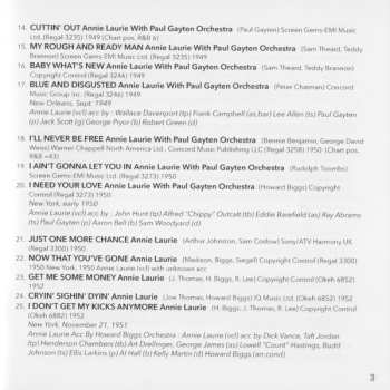 2CD Annie Laurie: The Annie Laurie Collection 1945–62