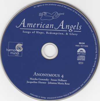 CD Anonymous 4: American Angels (Songs Of Hope, Redemption, & Glory)
