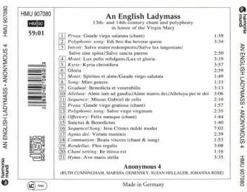 CD Anonymous 4: An English Ladymass (Medieval Chant And Polyphony)
