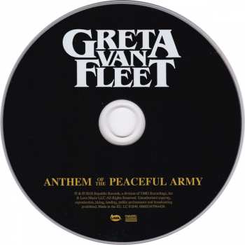CD Greta Van Fleet: Anthem Of The Peaceful Army
