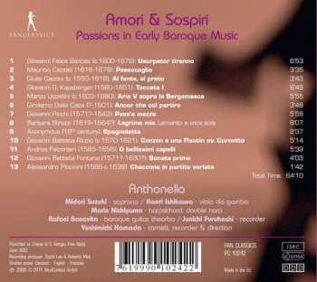 CD Anthonello: Amori & Sospiri - Passions In Early Baroque Music
