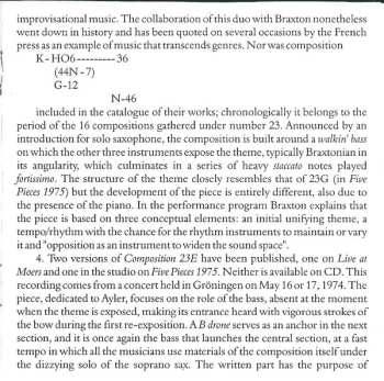 CD Anthony Braxton: News From The 70s (Solo, Duo And Quartet)