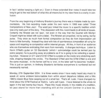 2CD Anthony Braxton: Ninetet (Yoshi's) 1997 Vol. 3