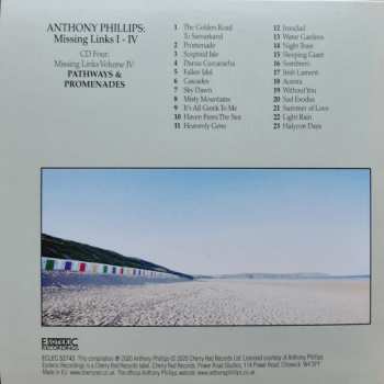 5CD/Set di cofanetti Anthony Phillips: Missing Links I-IV
