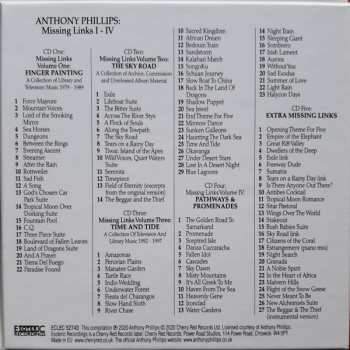 5CD/Set di cofanetti Anthony Phillips: Missing Links I-IV