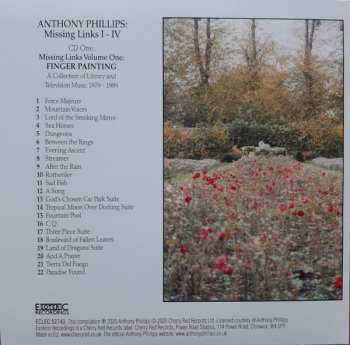 5CD/Set di cofanetti Anthony Phillips: Missing Links I-IV
