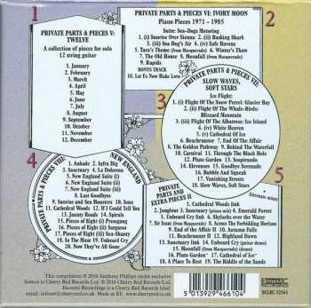 5CD/Set di cofanetti Anthony Phillips: Private Parts & Pieces V-VIII