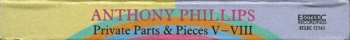 5CD/Set di cofanetti Anthony Phillips: Private Parts & Pieces V-VIII