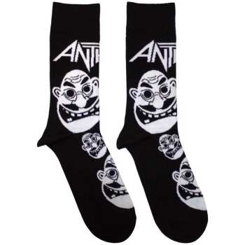Merch Anthrax: Calzini alla caviglia Faces Pattern B&w
