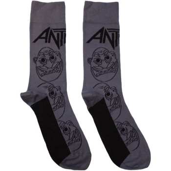 Merch Anthrax: Calzini alla caviglia Faces Pattern Mono