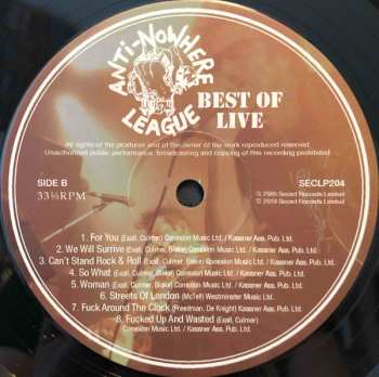 LP Anti-Nowhere League: Best Of Live