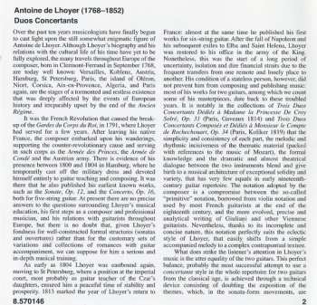 CD Antoine de Lhoyer: Duos Concertants