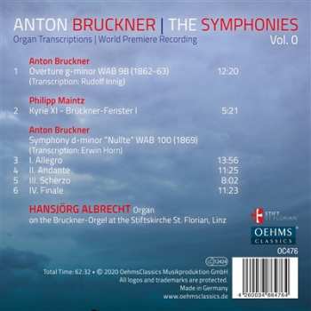 CD Anton Bruckner: Symphony In D-Minor "Nullte"