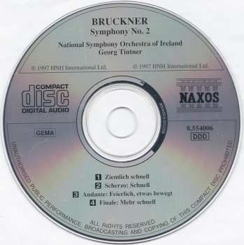 CD Anton Bruckner: Symphony No. 2 (1872 Version)